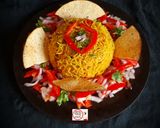 A picture of step 5 of Mumbai Tawa Bhaji Pulao.