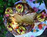 Foto del paso 9 de la receta: Rosca de Pascua trenzada rellena con membrillo y maní😜