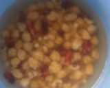 A picture of step 1 of Kabuli chana,Rajma chaat.