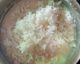 A picture of step 2 of Saffron rice calas.