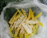 A picture of step 2 of French fries🍟.