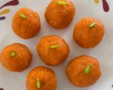A picture of step 4 of Motichoor ladoo.