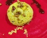 A picture of step 3 of Lemon rice and chilli Milly sauce.