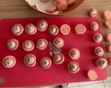 Áfonyás macaron recept fázis 6 fotója