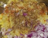 A picture of step 3 of Amritsari chole with aloo kulcha.