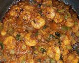 A picture of step 2 of Prawns bitter guard curry.