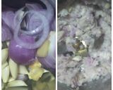 A picture of step 1 of Green cholia (lilwa)curry.(Hara chana).
