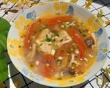 Hình bước làm 2 của món Canh gà nấu cà nấm