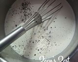 A picture of step 1 of Junnu/Colostrum Milk Pudding.