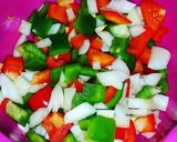 A picture of step 2 of Deviled Pasta Salad.