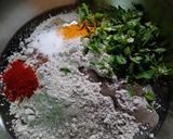 A picture of step 1 of Millet Flour Roti#flourchallenge.