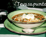 Foto del paso 1 de la receta: Sopa de lasaña 🍄  🍅 🥣