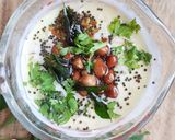 A picture of step 4 of Savory Overnight Oats.