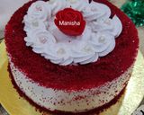 A picture of step 17 of Christmas special Red Velvet Cake 🎂.