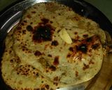 A picture of step 6 of Stuff garlic naan # indian breads.