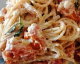 Foto del paso 5 de la receta: Spaghetti con feta y tomates cherry