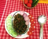 A picture of step 12 of Chatpata Masala Bhindi.