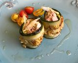 Foto del paso 4 de la receta: Rollitos de zapallo italiano y atún