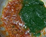A picture of step 7 of Palak paneer.
