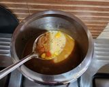 A picture of step 4 of Corn and broken wheat dalia.