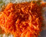 A picture of step 1 of Cabbage Manchurian.