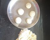 A picture of step 1 of Rasgulla with fruits.