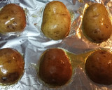 Foto del paso 3 de la receta: Patatas al horno con mozzarella y jamón serrano 