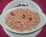 A picture of step 3 of Gulabi kheel(puffed rice)-batashe(sugar drops) bhog#diwali.