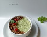 Foto langkah ke 3 dari resep Puding Nasi Matcha Latte.
