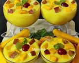 A picture of step 10 of Mango Fruit Custard (Party Food).
