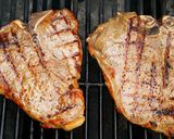 A picture of step 4 of Mike's 10 Minute Rare T-Bone Steak & Baked Potato Dinner.