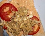 A picture of step 5 of Sandwich #ramadancontest.
