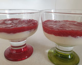 Foto del paso 3 de la receta: Copas de mascarpone con frambuesas y té matcha