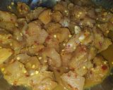 A picture of step 3 of Chicken shawarma (Turkish food).