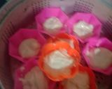 Foto langkah ke 4 dari resep Bolu Kukus Lapis Taro.