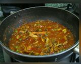 A picture of step 8 of Matar Mushroom Masala.