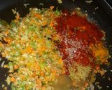 A picture of step 2 of Chicken Chinese rings.