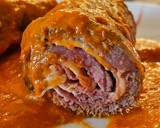 Foto del paso 10 de la receta: Rollitos de ternera en salsa de pimientos