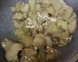 A picture of step 2 of Brinjal or eggplant Bhartha or sabji.
