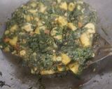 A picture of step 4 of Aloo methi.