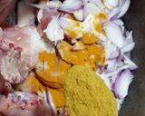 A picture of step 3 of Palak Chicken.
