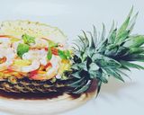 Hình bước làm 2 của món Gỏi tôm trái thơm