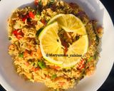 A picture of step 4 of Chinese fried rice.