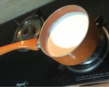 A picture of step 4 of Peanut Milk and Paneer.