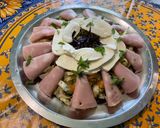 Une image de l'étape 18 de Salade d'endives à la mortadelle, concombre, tomate et mozzarella.