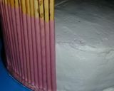 Foto langkah ke 6 dari resep Pocky B'day cake (base cake rainbow cake).