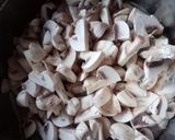 A picture of step 1 of Mushroom Masala.