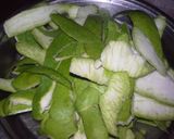 A picture of step 2 of Mango skin Thuvayal/Thokku- Tamilnadu special.
