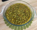 A picture of step 11 of Sprouted Green Gram (Moong) Curry.