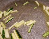 A picture of step 1 of Langostine and prawn spaghetti.